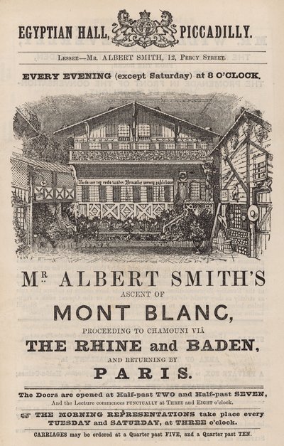Advert for Mr. Albert Smith
