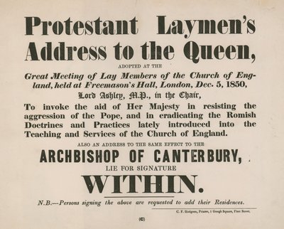 Advert for the Protestant Layman