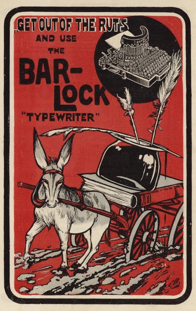 Advertisement for Bar-Lock Typewriters by English School