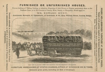 Advertisement for Mr Edward Hunt by English School