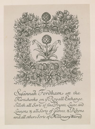Advertisement for Susannah Fordham by English School