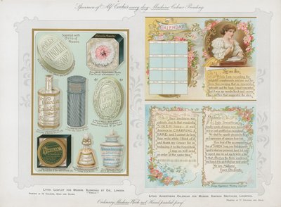 Advertisements for soap manufacturers by English School