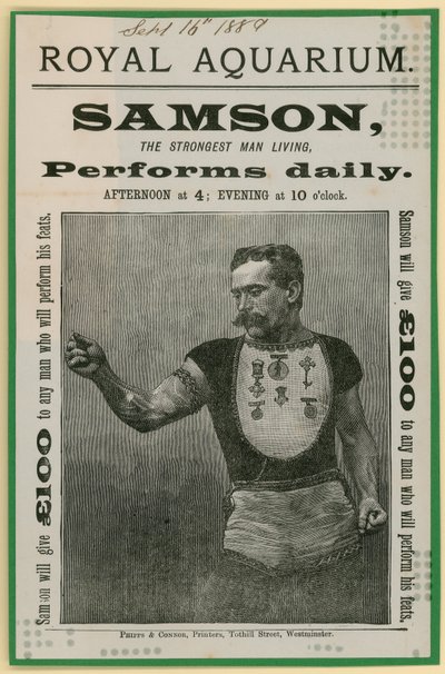 Advertisement for Samson by English School