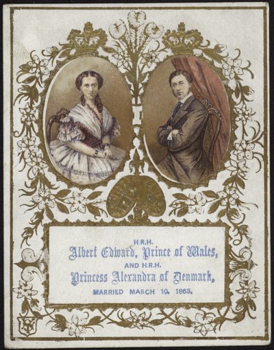 Albert Edward, Prince of Wales, and Princess Alexandra of Denmark by English School