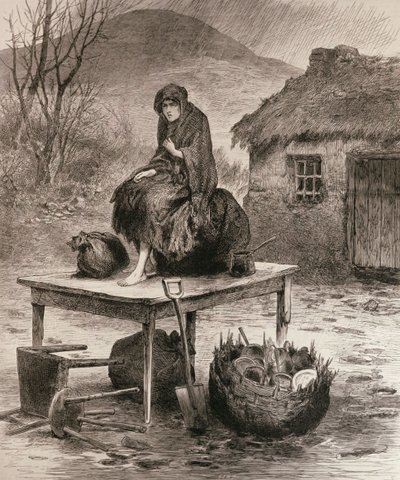 All That is Left: Scene at a Mayo Eviction, from a Sketch by Claude Byrne, from 
