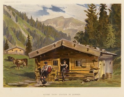 Alpine Dairy Station in Summer by English School