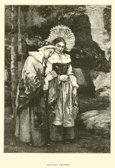 Alsatian Pilgrims by English School