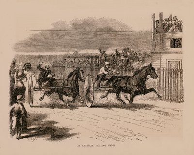 An American Trotting Match by English School
