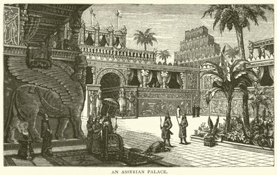 An Assyrian Palace by English School