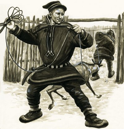 Ancient Peoples of the World: Laplanders by English School