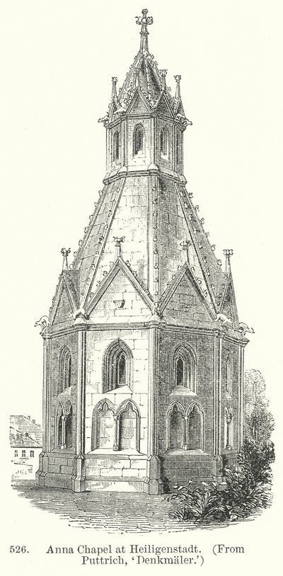 Anna Chapel at Heiligenstadt (engraving) by English School