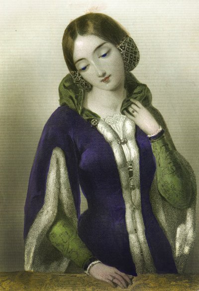 Anne of Bohemia, Queen to Richard II, printed by Henry G. Bohn, 1856 by English School