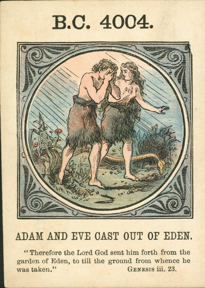 Anno Mundi: BC 4004, Adam And Eve Cast Out Of Eden by English School