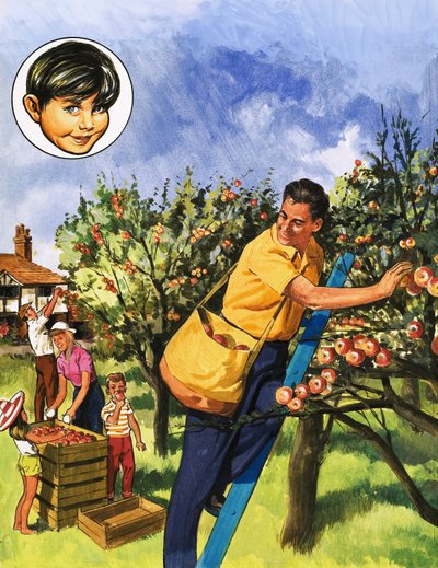 Apple Pickers by English School
