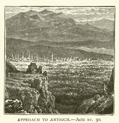 Approach to Antioch, Acts, xv, 30 by English School