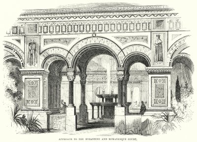 Approach to the Byzantine and Romanesque Court by English School