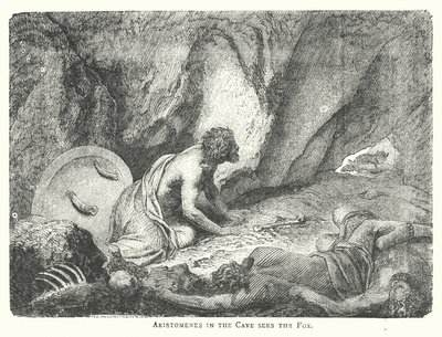 Aristomenes in the Cave Sees the Fox by English School