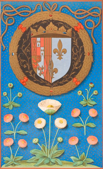 Arms and Emblematic Device of Marguerite Navarre, 1878 by English School