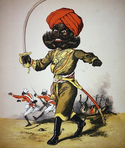 Army and Navy Drolleries, illustration by Major Seccombe, published by Frederick Warne & Co., c.1875 by English School