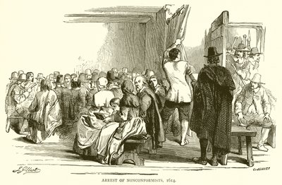 Arrest of Nonconformists, 1614 by English School