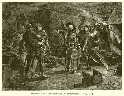 Arrest of the Conspirators at Cirencester by English School