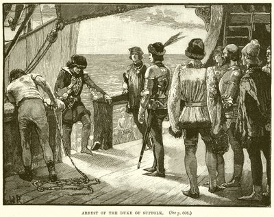 Arrest of the Duke of Suffolk by English School