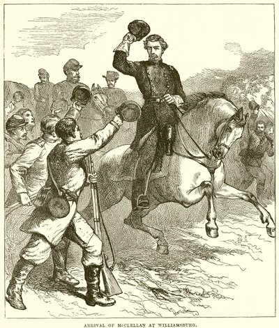 Arrival of McClellan at Williamsburg by English School