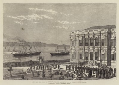 Arrival of the Sultan at Beglerbeg Palace to return the Visit of the Grand Duke Nicholas by English School
