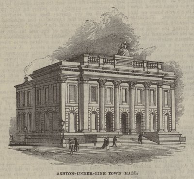 Ashton-under-Line Town Hall by English School