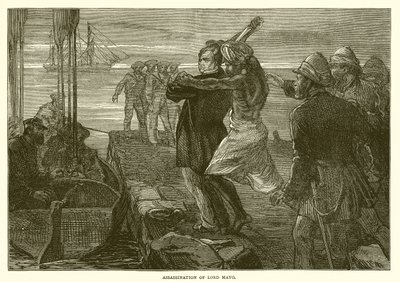 Assassination of Lord Mayo (1872) by English School