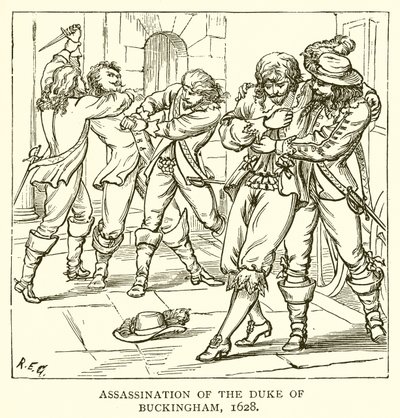 Assassination of the Duke of Buckingham, 1628 by English School