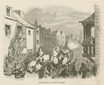 Assassination of the Earl of Moray by English School