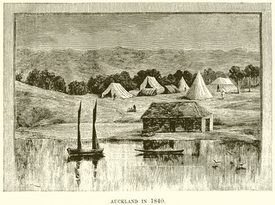 Auckland in 1840 by English School