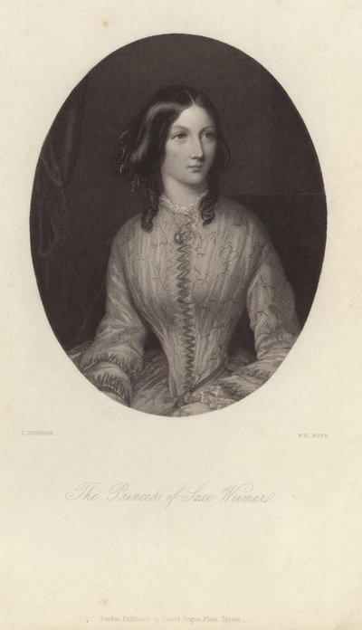 Augusta of Saxe-Weimar-Eisenach by English School
