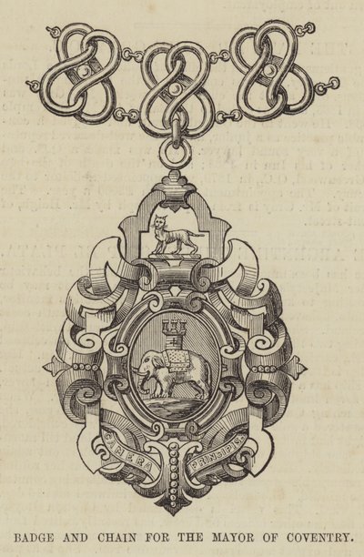 Badge and Chain for the Mayor of Coventry by English School