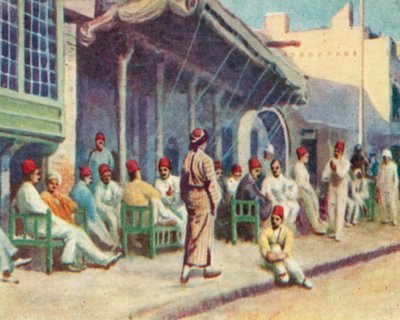 Bagdad, Typical Coffee Shop by English School