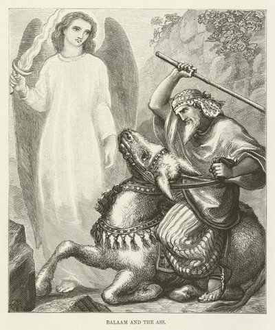 Balaam and the Ass by English School