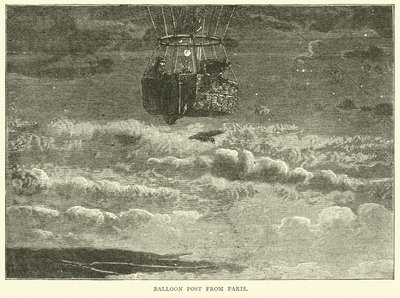 Balloon Post from Paris, October 1870 by English School