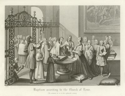 Baptism According to the Church of Rome, 18th Century by English School