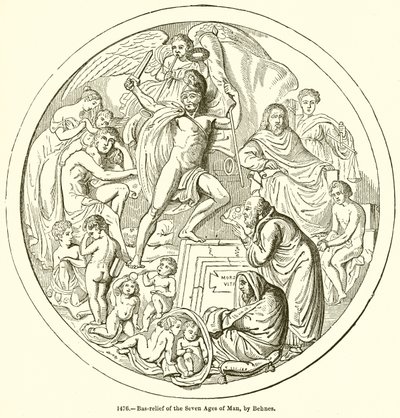 Bas-Relief of the Seven Ages of Man, by Behnes by English School