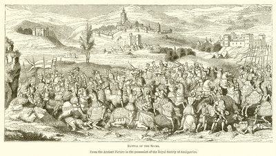 Battle of the Spurs by English School