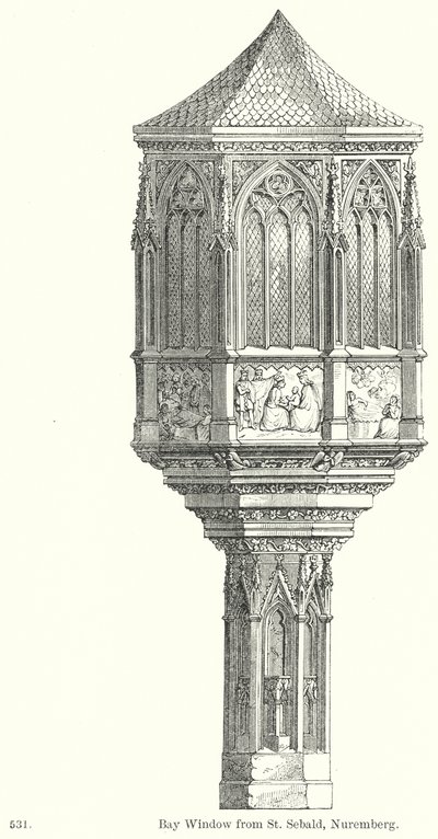 Bay Window from St Sebald, Nuremberg by English School