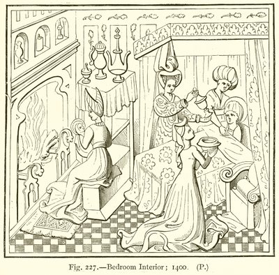 Bedroom Interior; 1400 by English School