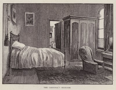 Bedroom of Henry Edward Manning, English Catholic cardinal and Archbishop of Westminster by English School