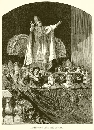 Benediction from the Loggia by English School