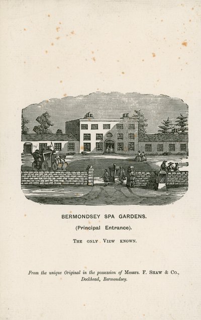 Bermondsey Spa Gardens by English School