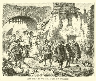 Bernhard of Weimar Entering Ratisbon by English School