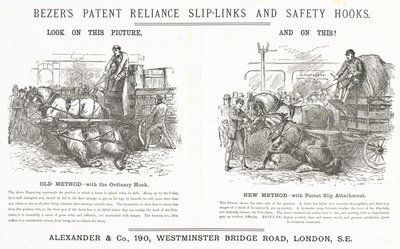 Bezers Patent Reliance Slip-Links and Safety Hooks by English School