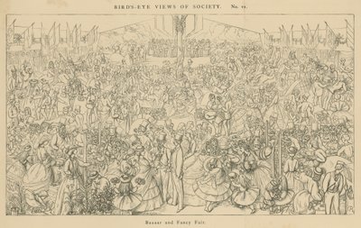 Birds-Eye Views of Society: Bazaar and Fancy Fair by English School