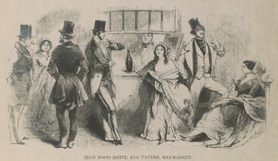 Blue Posts Hotel and Tavern, Haymarket by English School
